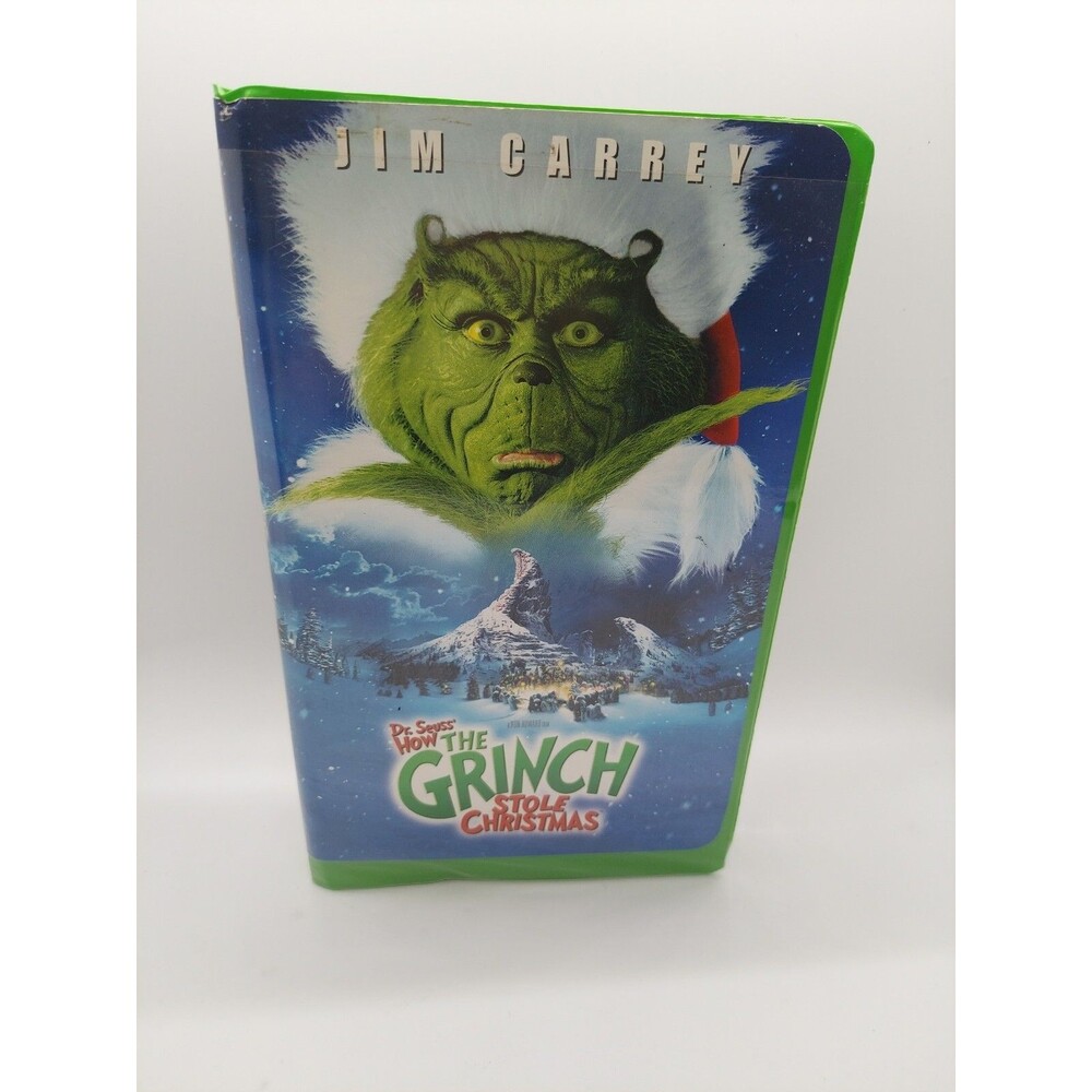 HOW THE GRINCH STOLE CHRISTMAS “JIM CARREY” VHS TAPE, 1991, Pre-owned